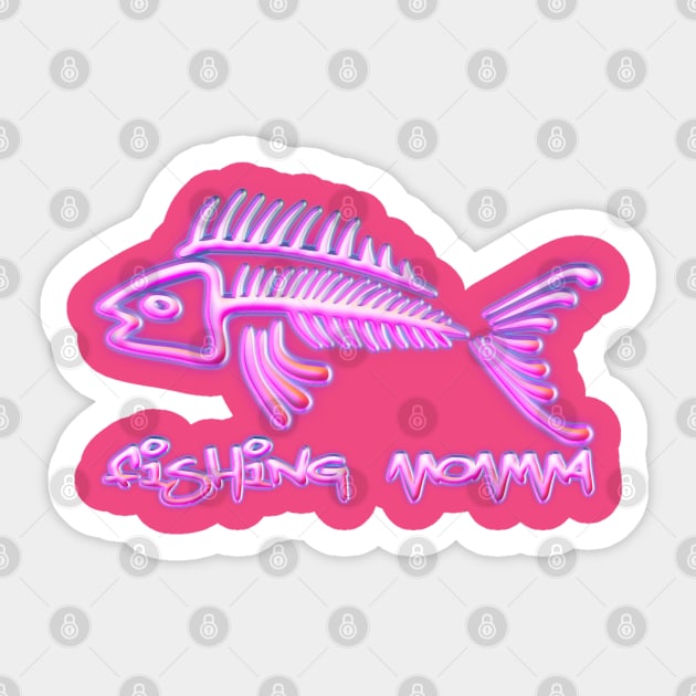 Fishing Momma Sticker by Fisherbum